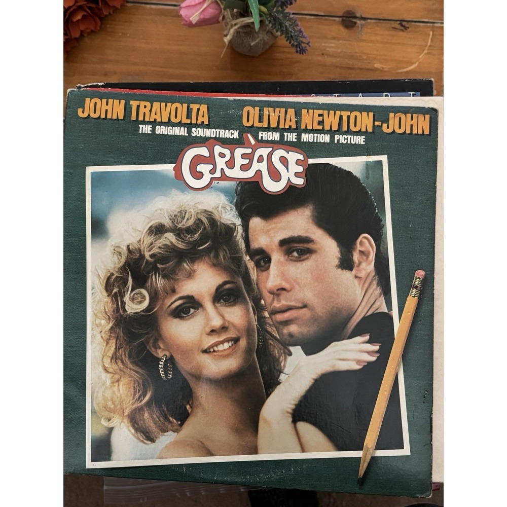 Grease Original Movie Soundtrack‎ Vinyl LP Record 1978 RSO Travolta Olivia NJ